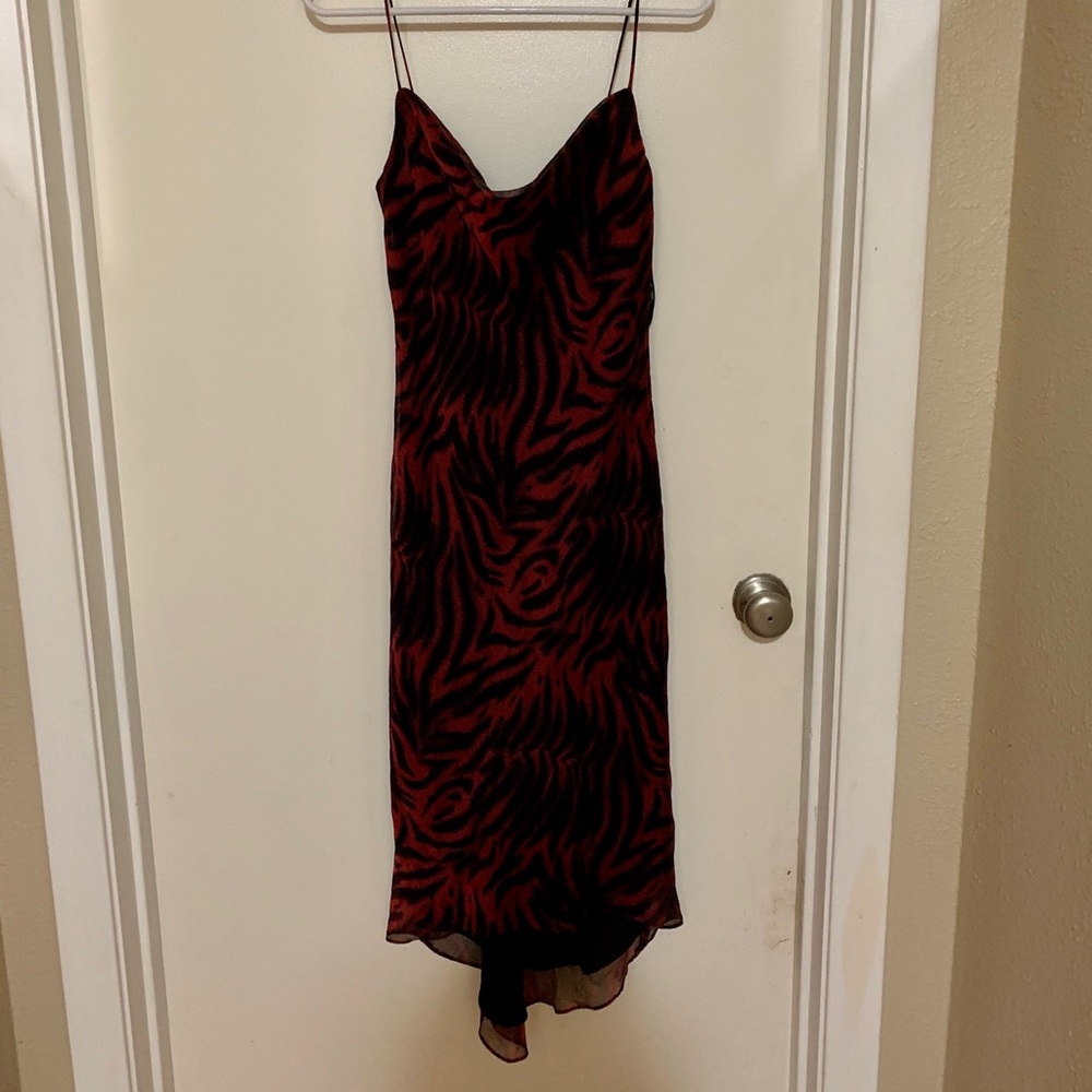 Red and Black Dress